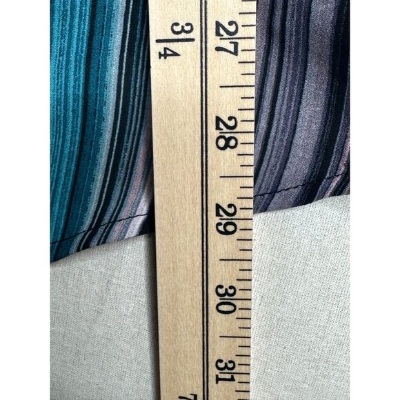 Worthington Striped Semi Sheer Blouse size 3X Multicolor - Picture 8 of 8